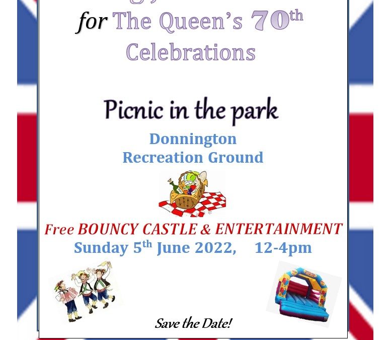 Jubilee Big Lunch on Sunday 5th June at Donnington Recreation Ground