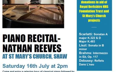 Concert at St Mary’s on Saturday 16th July at 2pm