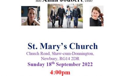 Concert at St Mary’s on Sunday 18th September 4pm
