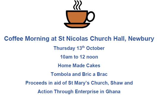 Coffee Morning at St Nicolas Church Hall in aid of St Mary’s Shaw